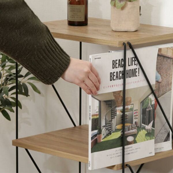 وحدة رفوف نينا خشب ماليزي 4 ادوار مقسم متعددة الإستخدام خشبي 