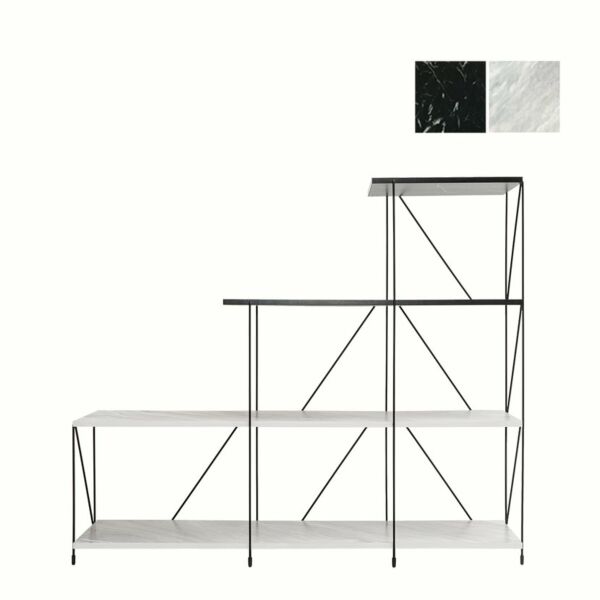 رفوف تنظيم مودرن - اسود ورمادي