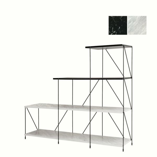 رفوف تنظيم مودرن - اسود ورمادي