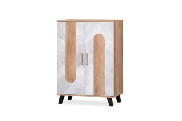 خزانة أحذية بابين فوكاس - بيج ورمادي