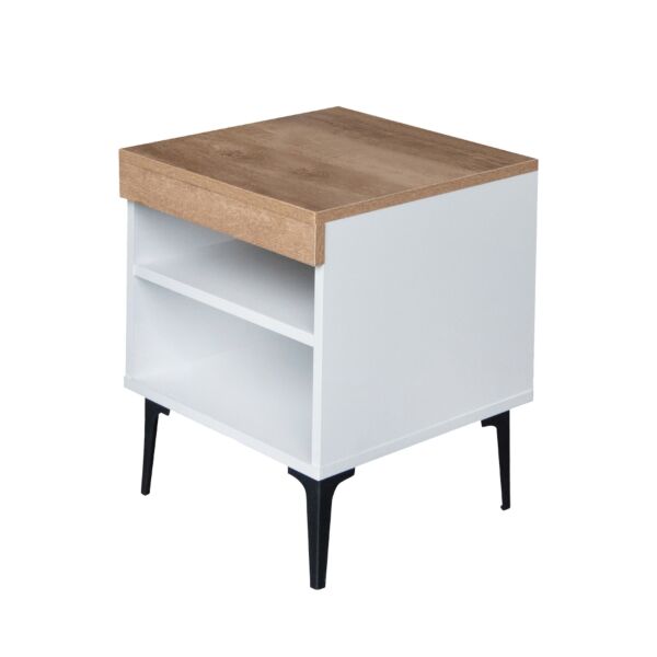 كومودينو رفين رايون - رمادي وخشبي