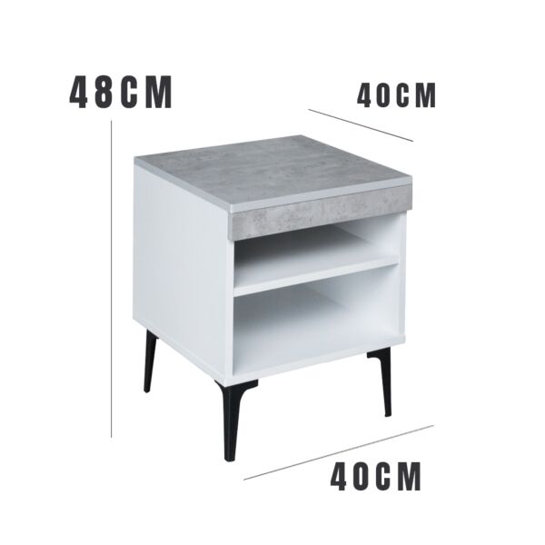 كومودينو رفين رايون - أبيض ورمادي