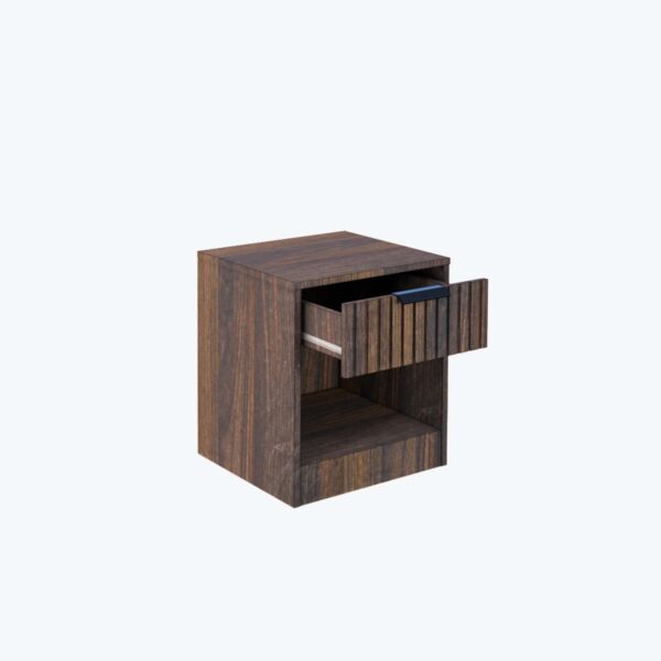 كومودينو درج ورف رومو - خشبي داكن