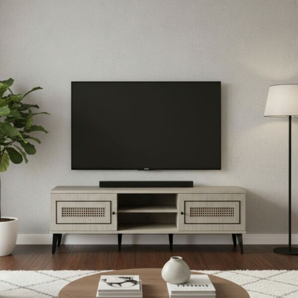 طاولة تلفزيون مونزا 160سم - بيج