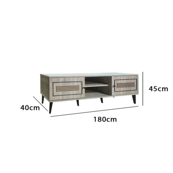 طاولة تلفزيون مونزا مودرن 180 سم - بيج