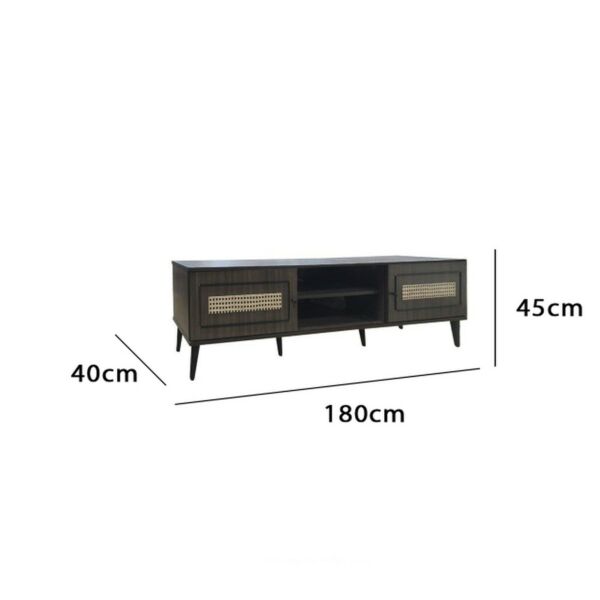 طاولة تلفزيون مونزا180 سم - بني