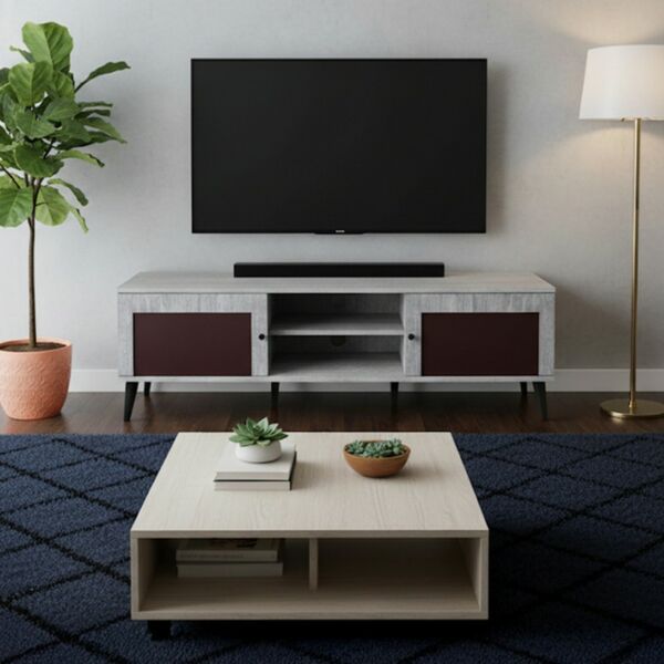 طاولة تلفزيون فيرونا 160سم - بيج