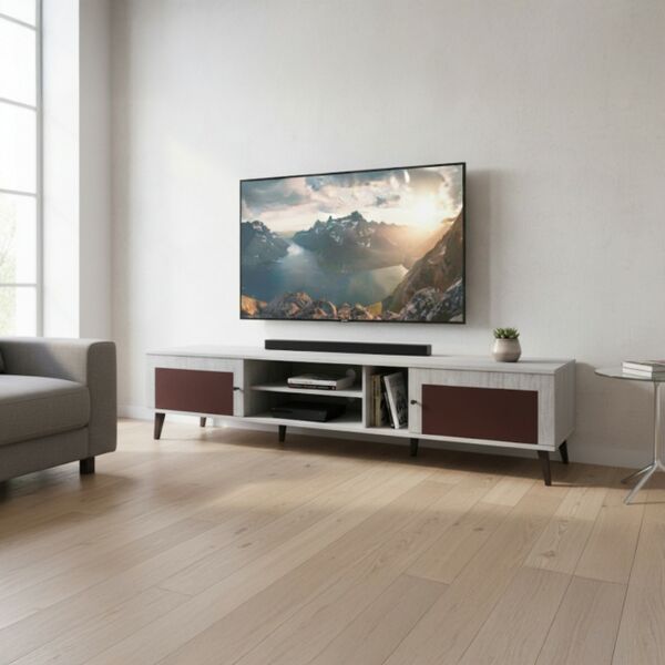 طاولة تلفزيون فيرونا 200 سم - بيج