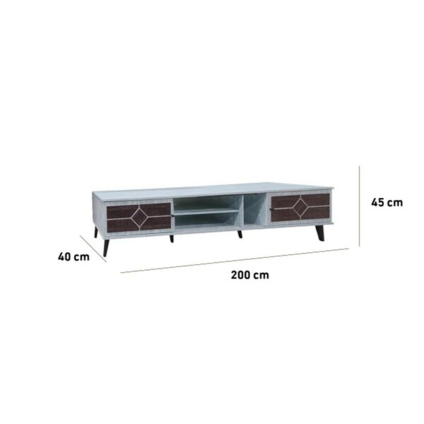 طاولة تلفزيون ستيلا 200 سم - بيج