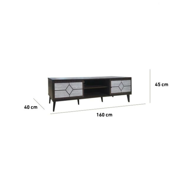 طاولة تلفزيون ستيلا 160 سم - بني