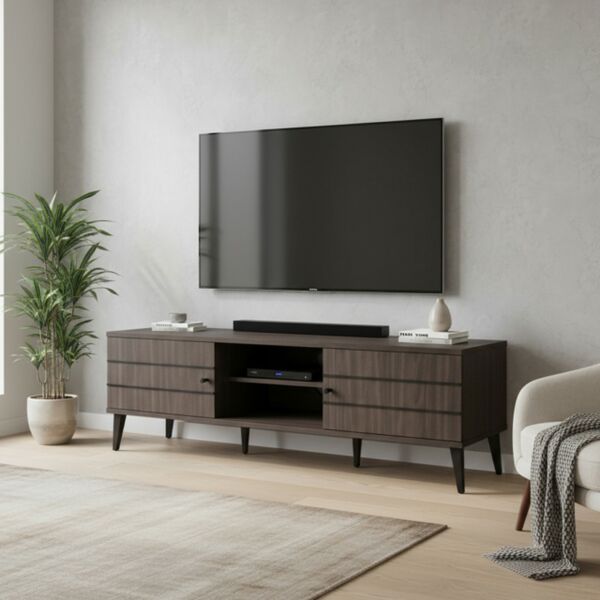 طاولة تلفزيون كابري مودرن 180 سم - بيج