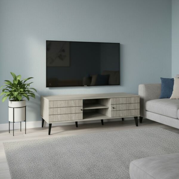 طاولة تلفزيون كابري 160 سم - بني