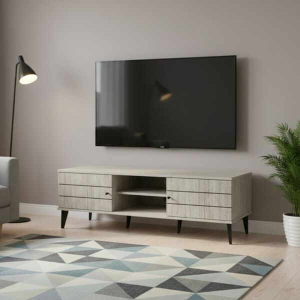 طاولة تلفزيون كابري180 سم - بني