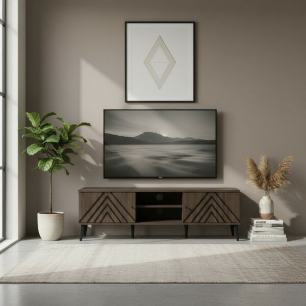 طاولة تلفزيون بورتو 160سم - بيج