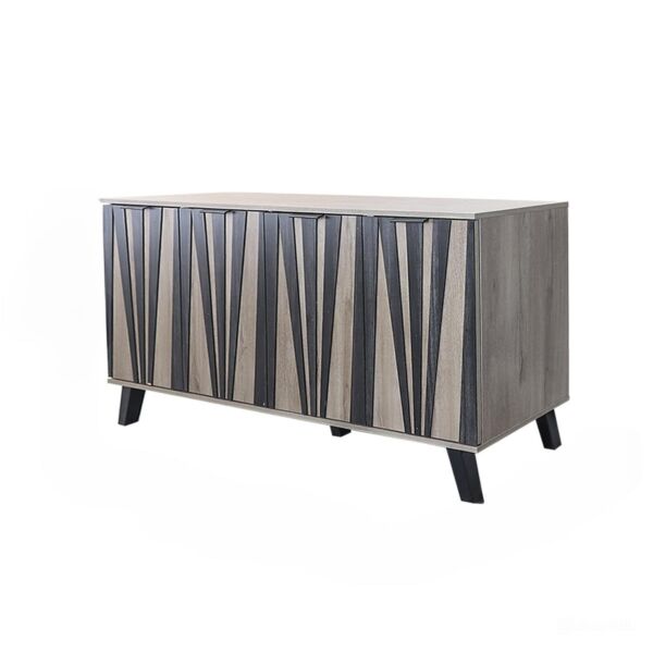 كونسول 4 أبواب شانس - خشبي وأسود