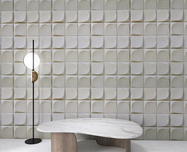 ديكور جداري بولي يوريثان باولا - رمادي