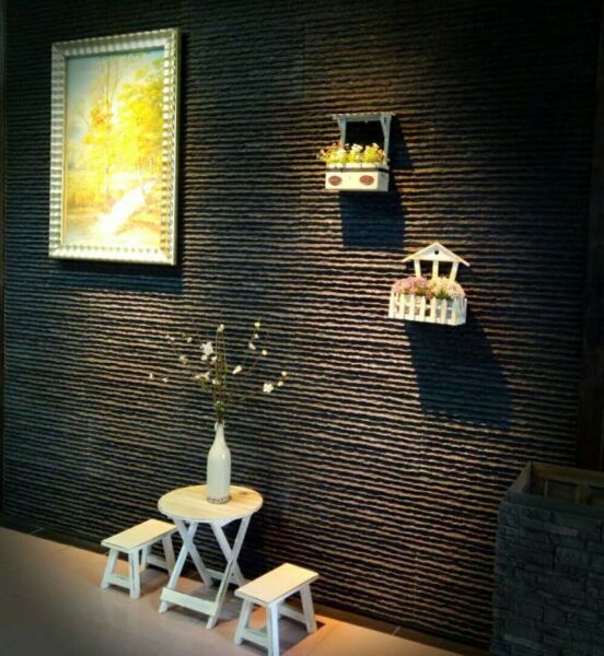 ديكور جداري بولي يوريثان ساشا - رمادي فاتح