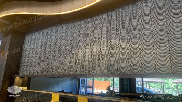 ديكور جداري بولي يوريثان البرت - رمادي