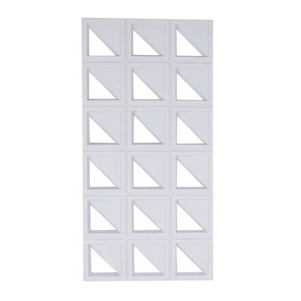 ديكور جداري بولي يوريثان شاولا - ابيض