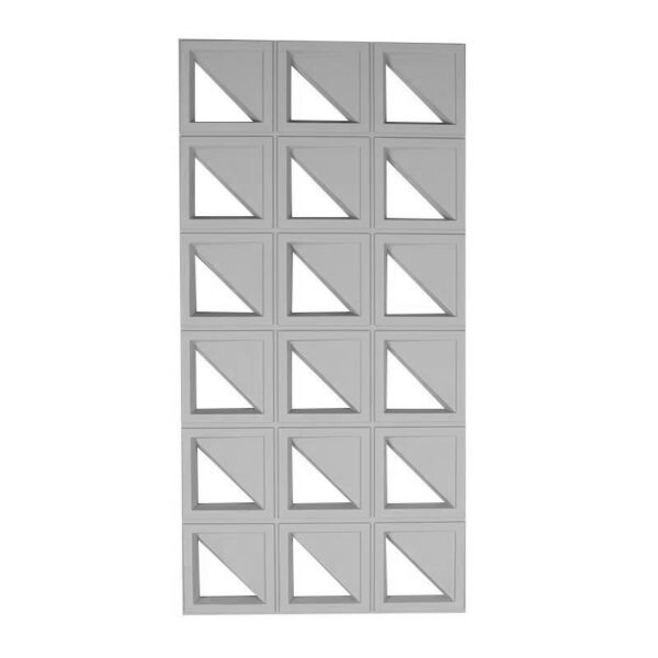 ديكور جداري بولي يوريثان كايلان - رمادي