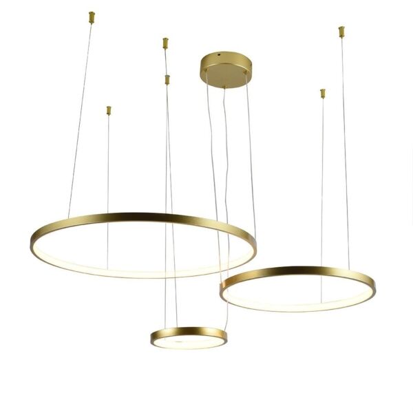 ثريا دائرية ليد حلقات ثلاثية