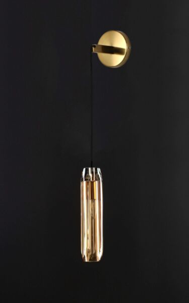 إنارة جدارية وإنارة معلقة كرستال عسلي راقي