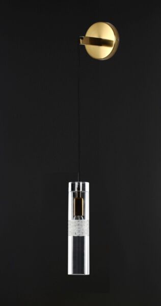 إنارة جدارية وإنارة معلقة كرستال راقي رمادي