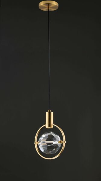 إنارة معلقة كرستال شفاف راقي