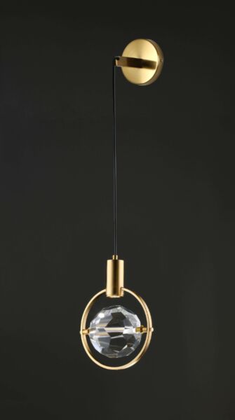 إنارة معلقة كرستال شفاف راقي