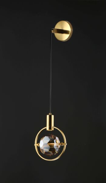 إنارة معلقة كرستال عسلي راقي