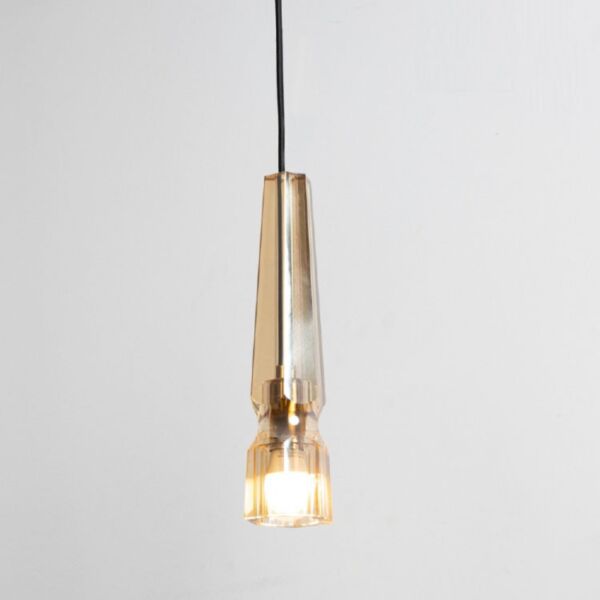 إنارة معلقة وجدراية كريستال كروميل عسلي