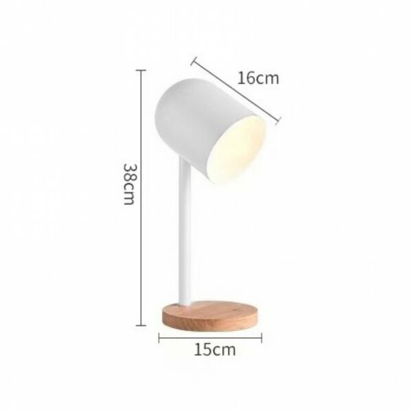 اباجورة نات زهري قاعدة خشبي