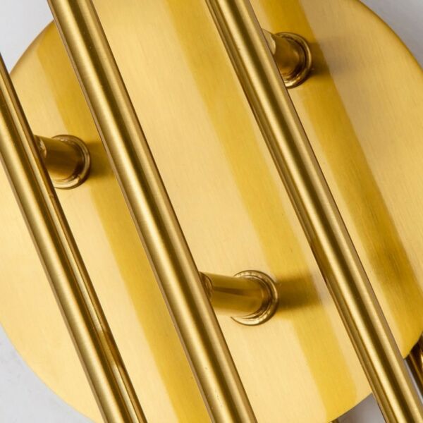 إضاءة جدارية ثلاثية مودرن باللون الذهبي