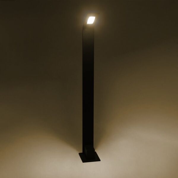 اضاءة ارضية خارجية للحدائق ليد مستطيل نحيف - اسود