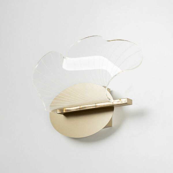 إضاءة جدارية اكلوريك كونيكال ذهبي