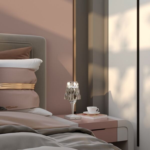 ابجورة طاولة شحن كريستال