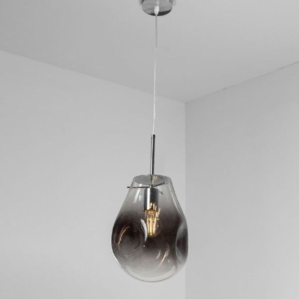 إنارة معلقة موليزا زجاج مضغوط رمادي