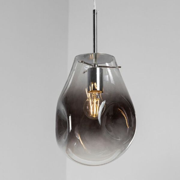 إنارة معلقة موليزا زجاج مضغوط رمادي