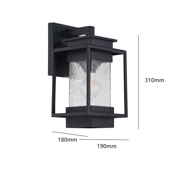 فانوس سور خارجي - اسود
