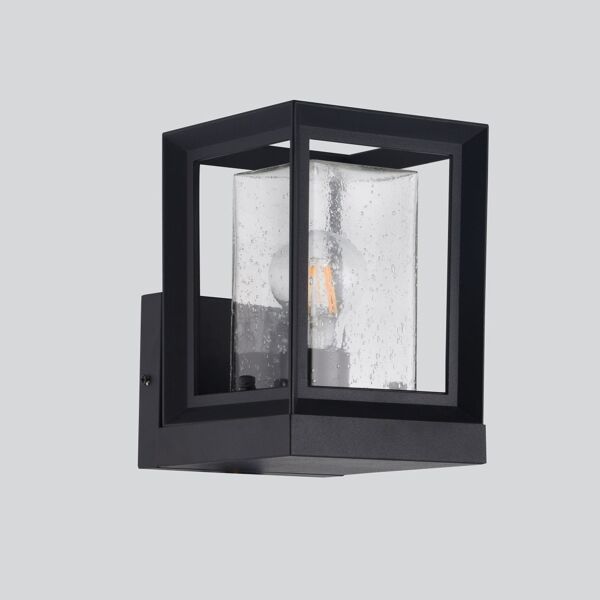 إضاءة جدارية خارجية مربعة - أسود