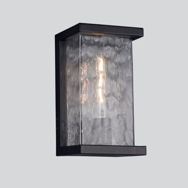 إضاءة جدارية خارجية نقط مستطيل - أسود