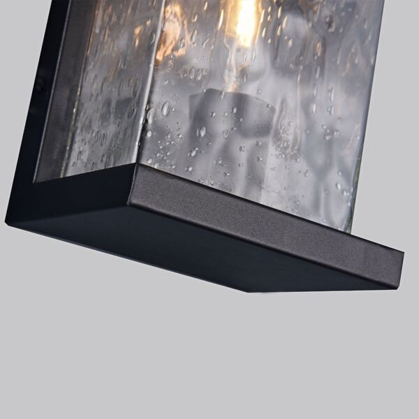 إضاءة جدارية خارجية نقط مستطيل - أسود