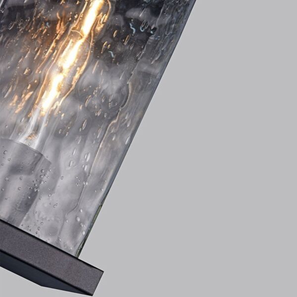 إضاءة جدارية خارجية نقط مستطيل - أسود