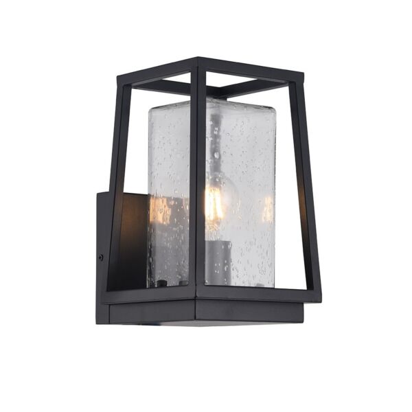 إضاءة جدارية خارجية مستطيل نقط - أسود