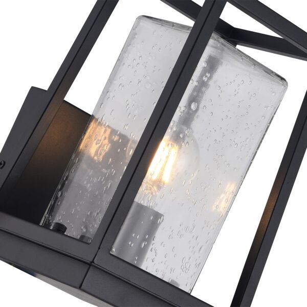 إضاءة جدارية خارجية مستطيل نقط - أسود