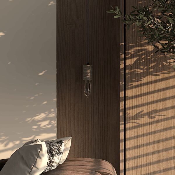 إنارة معلقة داخلية E27 مفردة رخامي