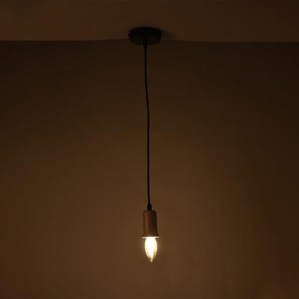 إنارة معلقة E14 - خشبي