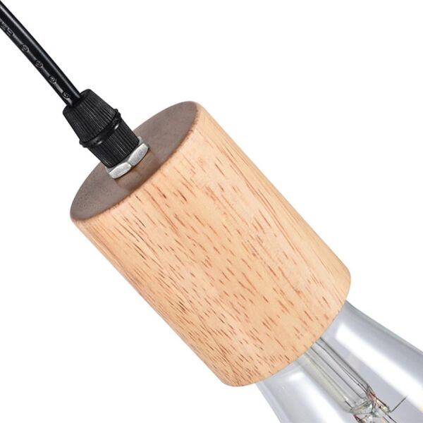 إنارة معلقة E27 مودرن مفرد - خشبي