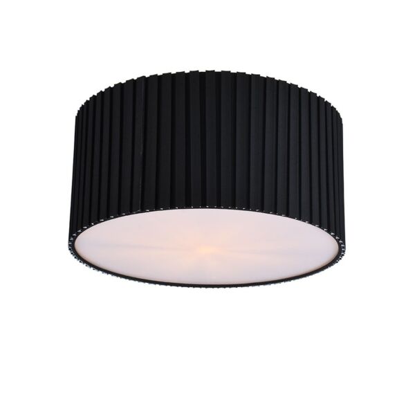 إنارة معلقة مودرن لطش دائري اسود