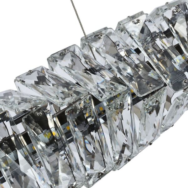 إنارة معلقة LED نيو كلاسيك - فضي